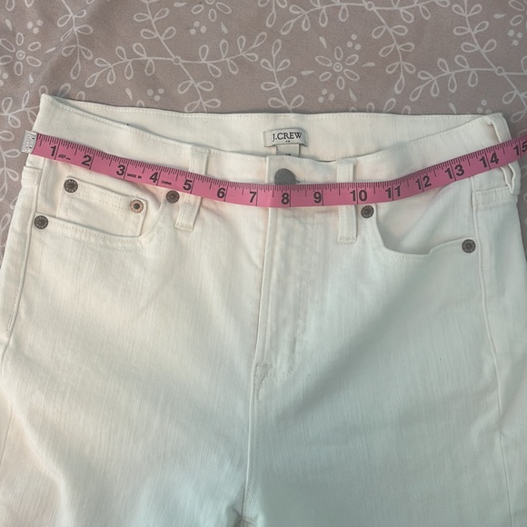 J Crew white high rise skinny jeans white size 26 - Picture 9 of 11